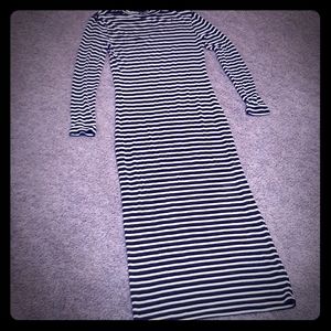 Striped long dress